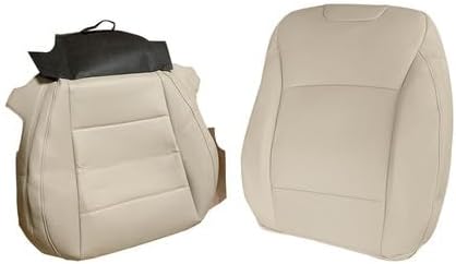 Passenger Side Bottom & Top Lean Back Perforated Leather Seat Cover Fits for Subaru Outback 2015-2019, Tan Car Seat Cushion Protector Replacement Cover